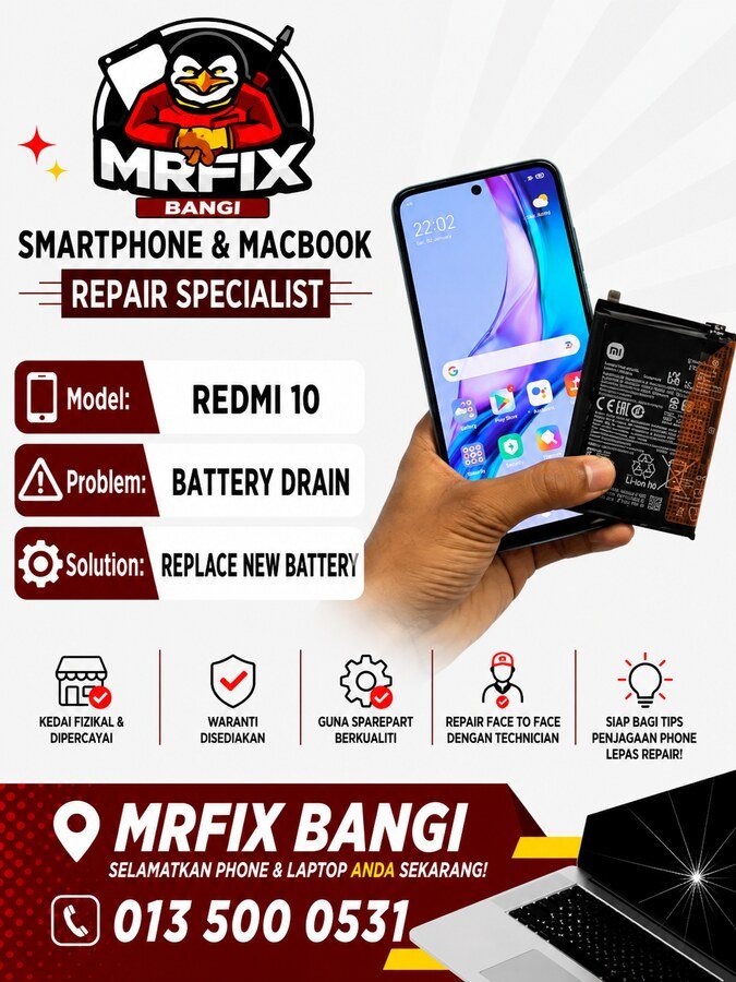 Diagnosis antena dan rangkaian telefon di MRFIX Bangi