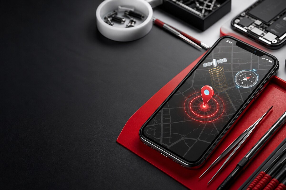 Step-by-step location failure check for repair GPS phone Bangi