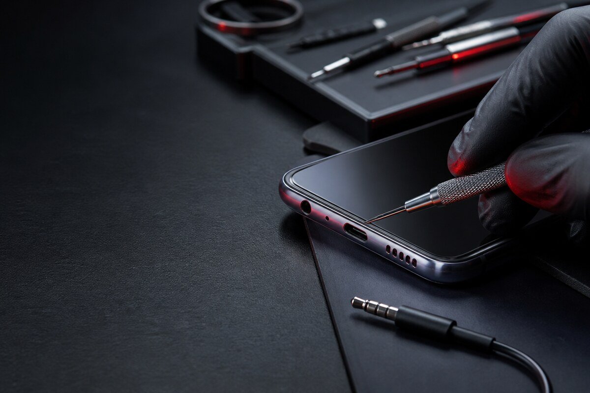 Wired headset plug adapter and phone port diagnosis
