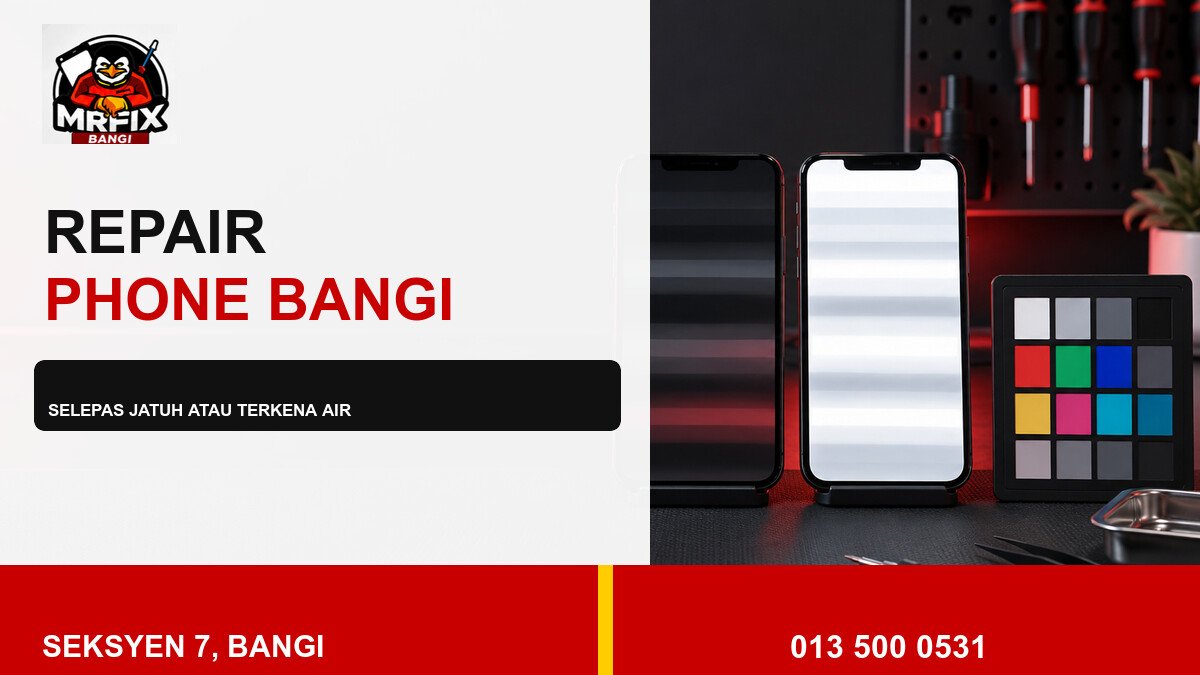 Repair Phone Screen Flicker Bangi: Semakan Selepas Jatuh atau Terkena Air — featured image