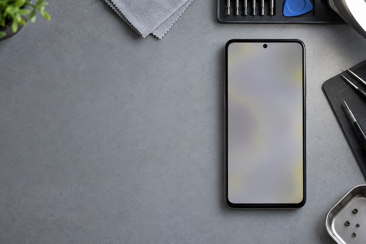 Top-down phone colour-uniformity inspection in Bangi