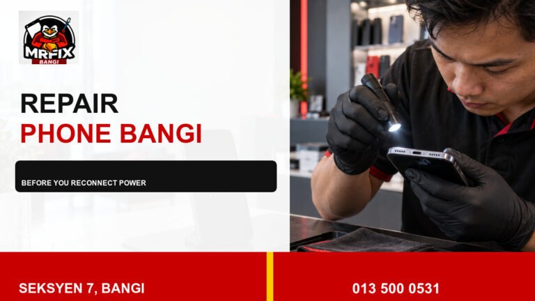 Repair Phone Moisture Warning Bangi: A Safe Reconnection Checklist — featured image