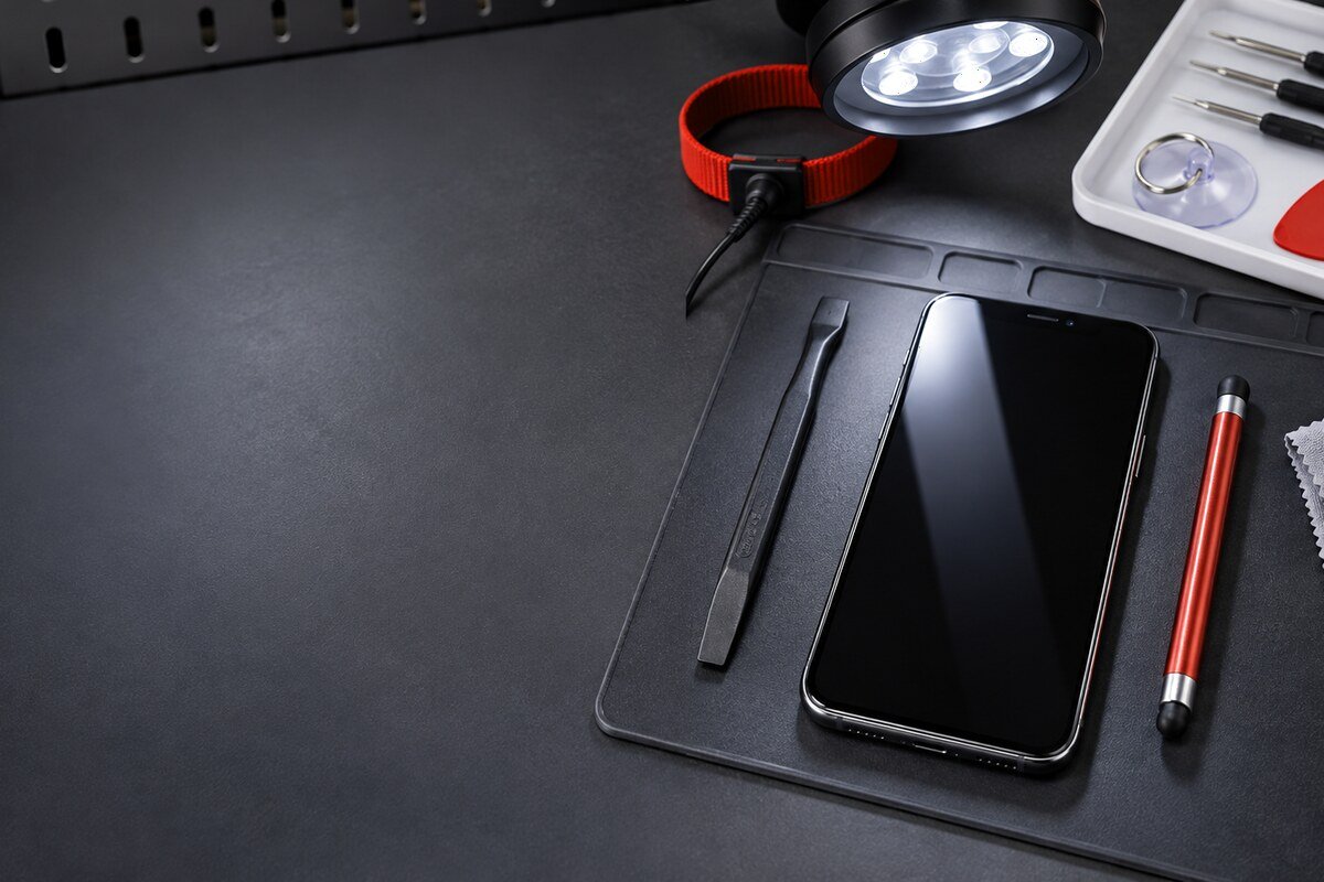 Phone screen dead-zone checklist with safe inspection tools